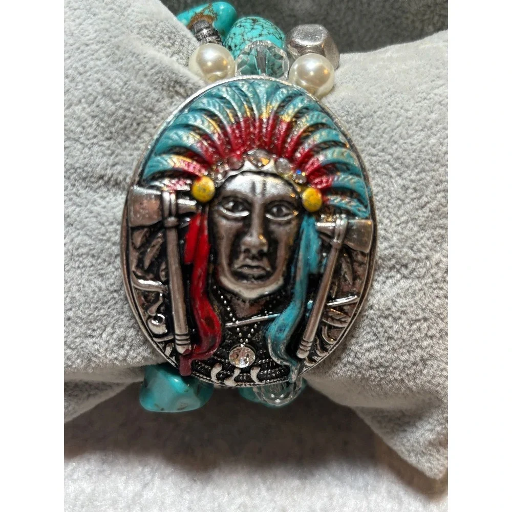 #1.  Southwestern Tribal Stretch Bracelet